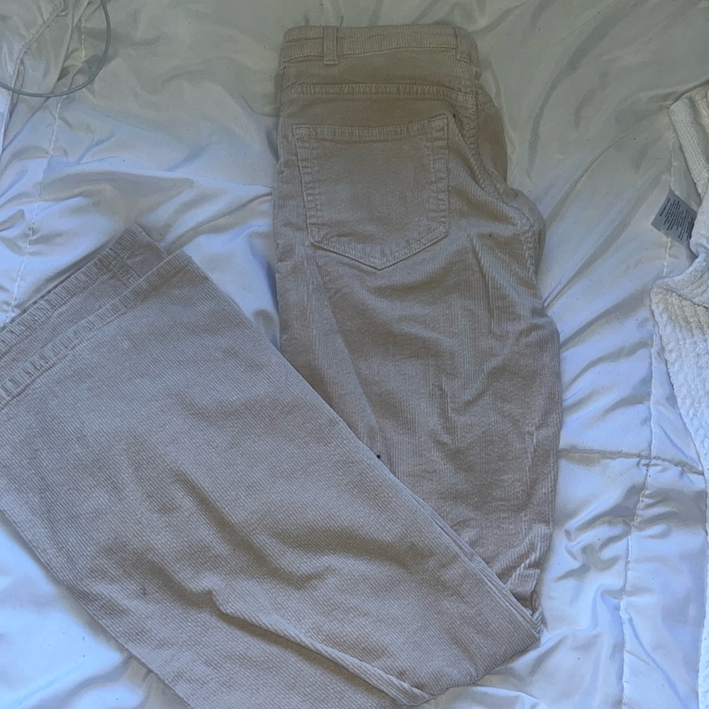 H&M Cream Corduroy Pants